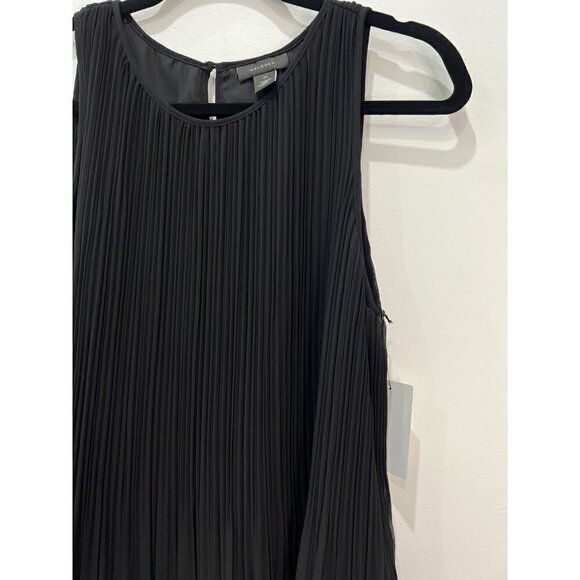 NWT Halogen Size XS Sleeveless Pleated Georgette Top Black MSRP $59 - Picture 5 of 10